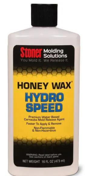 Stoner HoneyWax®Hydro Speed是一種高固含量的水性乳液，不含任何溶劑，旨在代替?zhèn)鹘y(tǒng)的高級(jí)涂蠟作為復(fù)合材料行業(yè)中的脫模劑。